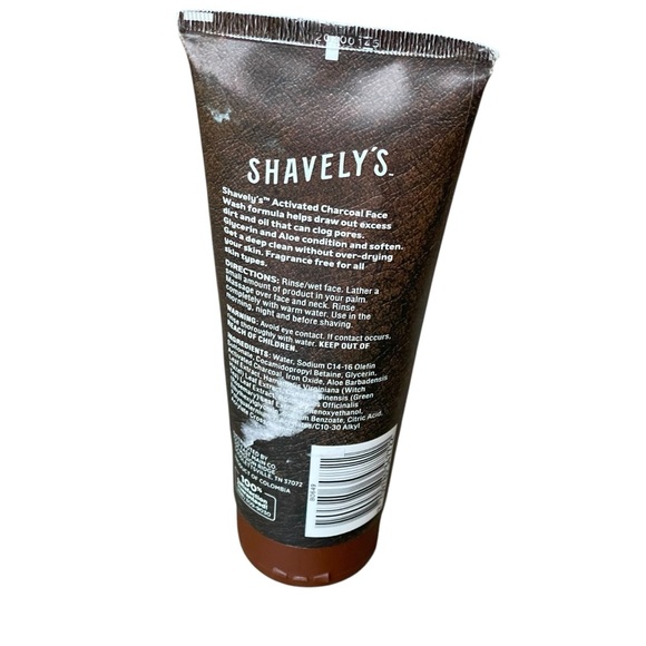 Shavely's Face Wash Activated Charcoal 8fl oz Deep Pore Cleanser - Picture 4 of 7